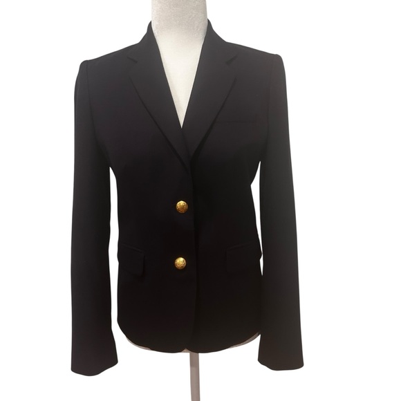 J. Crew Factory Jackets & Blazers - J crew factory womens blazer navy blue sz 2 preppy dark academia private school